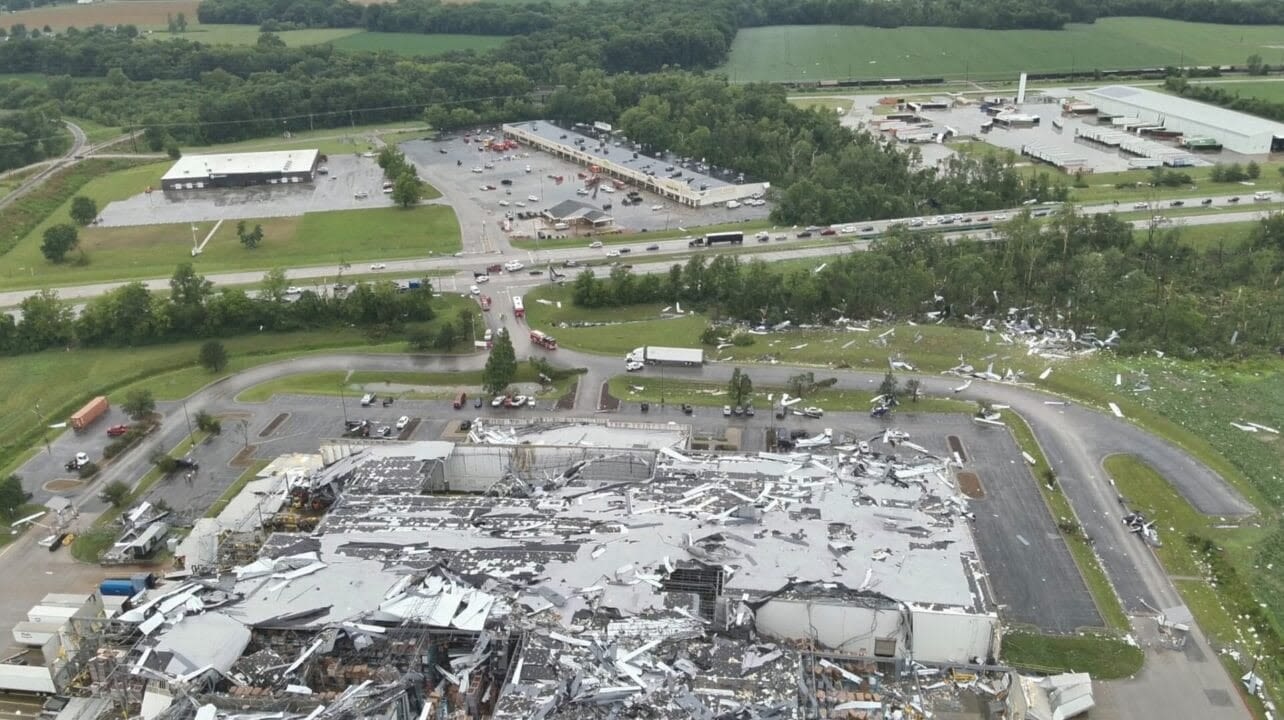 Tornado spawned by remnants of Hurricane Beryl tears through southern Indiana