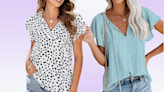 'Very flattering if you have a tummy': this flowy top is just $18 — that's over 40% off