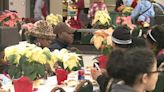Red Andrews Christmas Dinner preps for meal and toy giveaway
