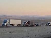 US: Drivers Stranded Between LA And Las Vegas As I-15 Closed Due To Fiery Semi-Truck Crash 5