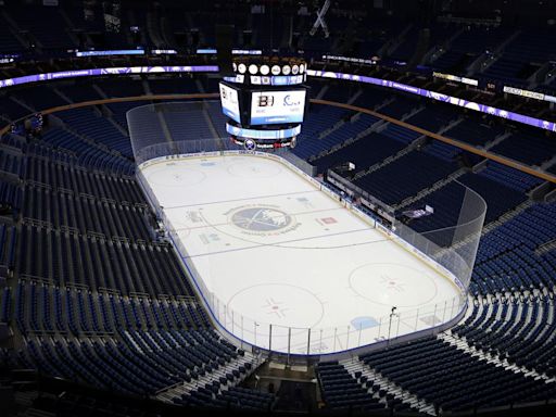 Buffalo Sabres selling game used equipment