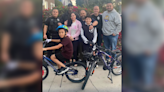 Local police department gifts family bicycles after theirs were stolen