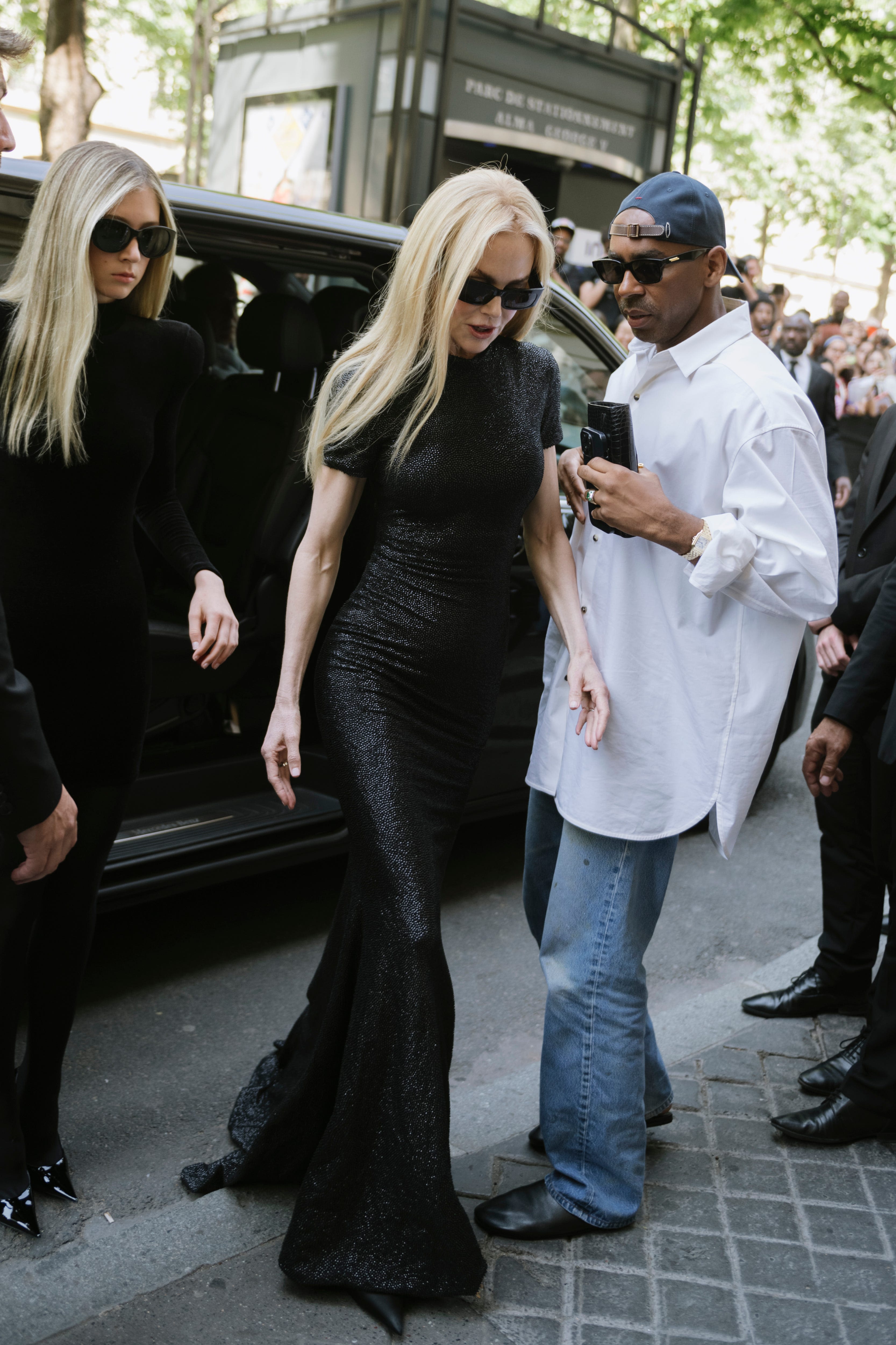 Nicole Kidman and daughter Sunday twin in chic black dresses at Balenciaga show: See photos