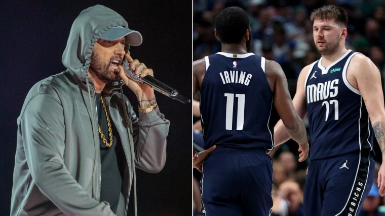 'Kyrie and Luka' Eminem song, explained: Why rapper released bonus track named after Mavericks duo | Sporting News Australia