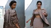 Kreethy Suresh nails power dressing in brown blazer and skirt set; take notes