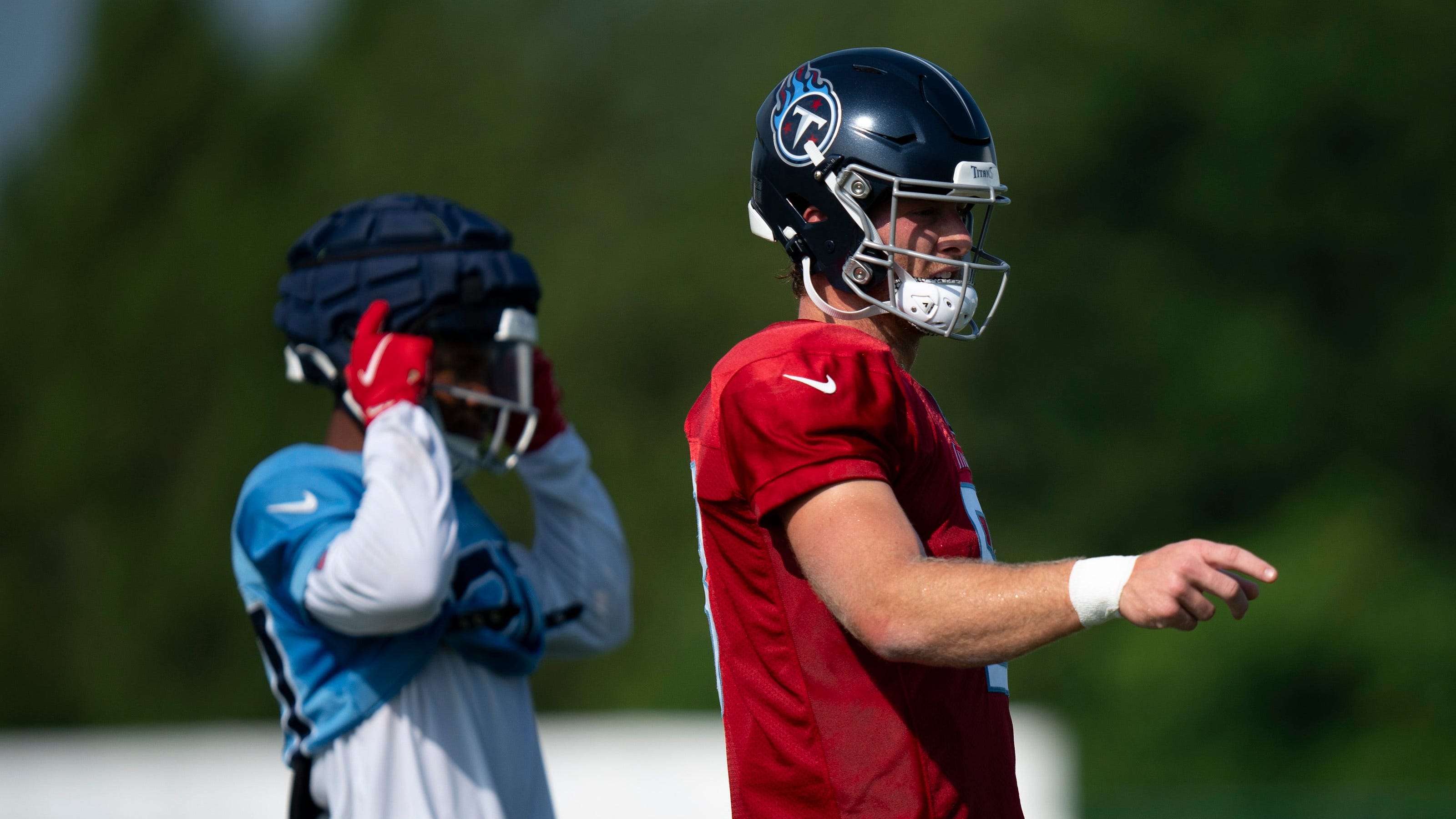 WATCH: Titans' QB Will Levis connects with Nick Westbrook-Ikhine on deep ball