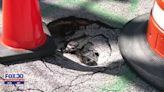 Massive pothole in Grove Park grows to size of a basketball and residents are concerned