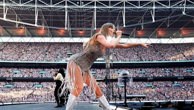 Travis Kelce Attends Second Taylor Swift Show in London After a Month Apart