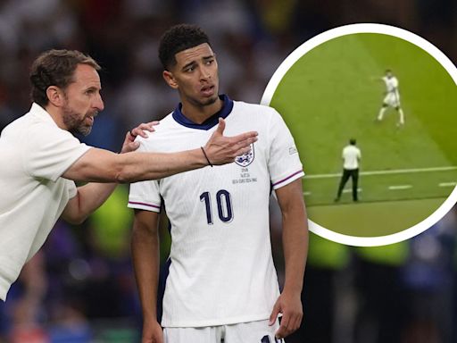 WATCH: Moment when Jude Bellingham 'lost it' with Gareth Southgate during Euro 2024 final defeat