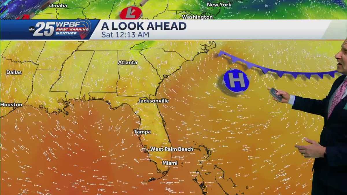 Some temperatures near 90 degrees this weekend