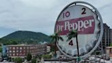 Palm trees added to Roanoke’s Dr Pepper sign to promote new creamy coconut flavor