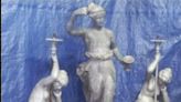 Statues from courthouse fountain up for auction