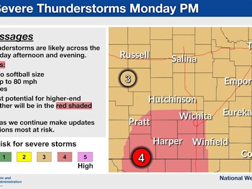 Wichita sits in area where a ‘few strong long track tornadoes’ are possible, NWS says