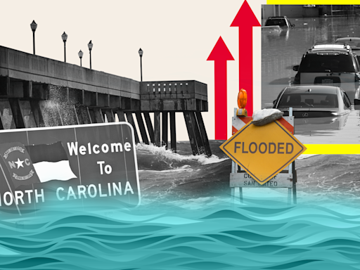 North Carolina Map Shows How State Could Go Underwater From Sea Level Rise