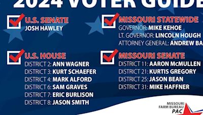 Missouri Farm Bureau endorses candidates for August 6th Election