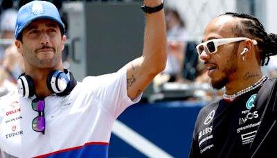 Lewis Hamilton pays tribute to Daniel Ricciardo following RB decision to replace Australian driver