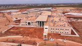 How much construction is done on WFISD's new high schools to open in August?