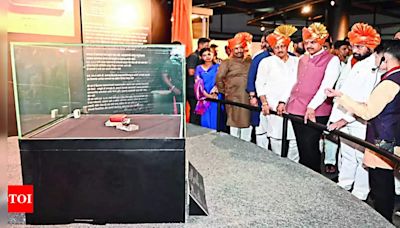 Wagh nakh goes on display, Shinde says followers of Shivaji won't tolerate cynics | Kolhapur News - Times of India