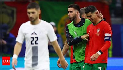 From tears to triumph: Cristiano Ronaldo's emotional rollercoaster in Euro 2024 match against Slovenia | Football News - Times of India