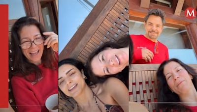 Aislinn, Eugenio Derbez y Alessandra Rosaldo se viralizan por publicar video sin utilizar filtro; redes reaccionan | VIRAL