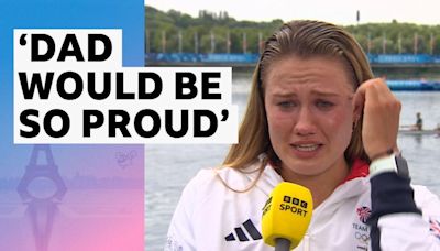 Paris 2024 rowing: Lola Anderson and Hannah Scott's interview after winning gold