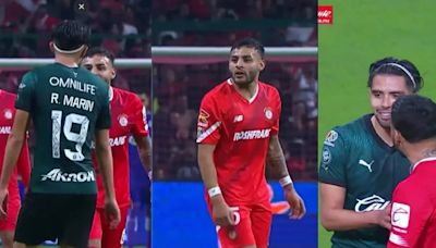 “Eres un pu*o muerto”: Así fue el encontronazo entre Alexis Vega y Ricardo Marín en el Toluca vs Chivas