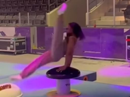 Simone Biles returns to gymnastics as Olympics hero gears up for tour