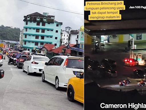 With no rooms available in Cameron Highlands, tourists sleep at petrol station - News