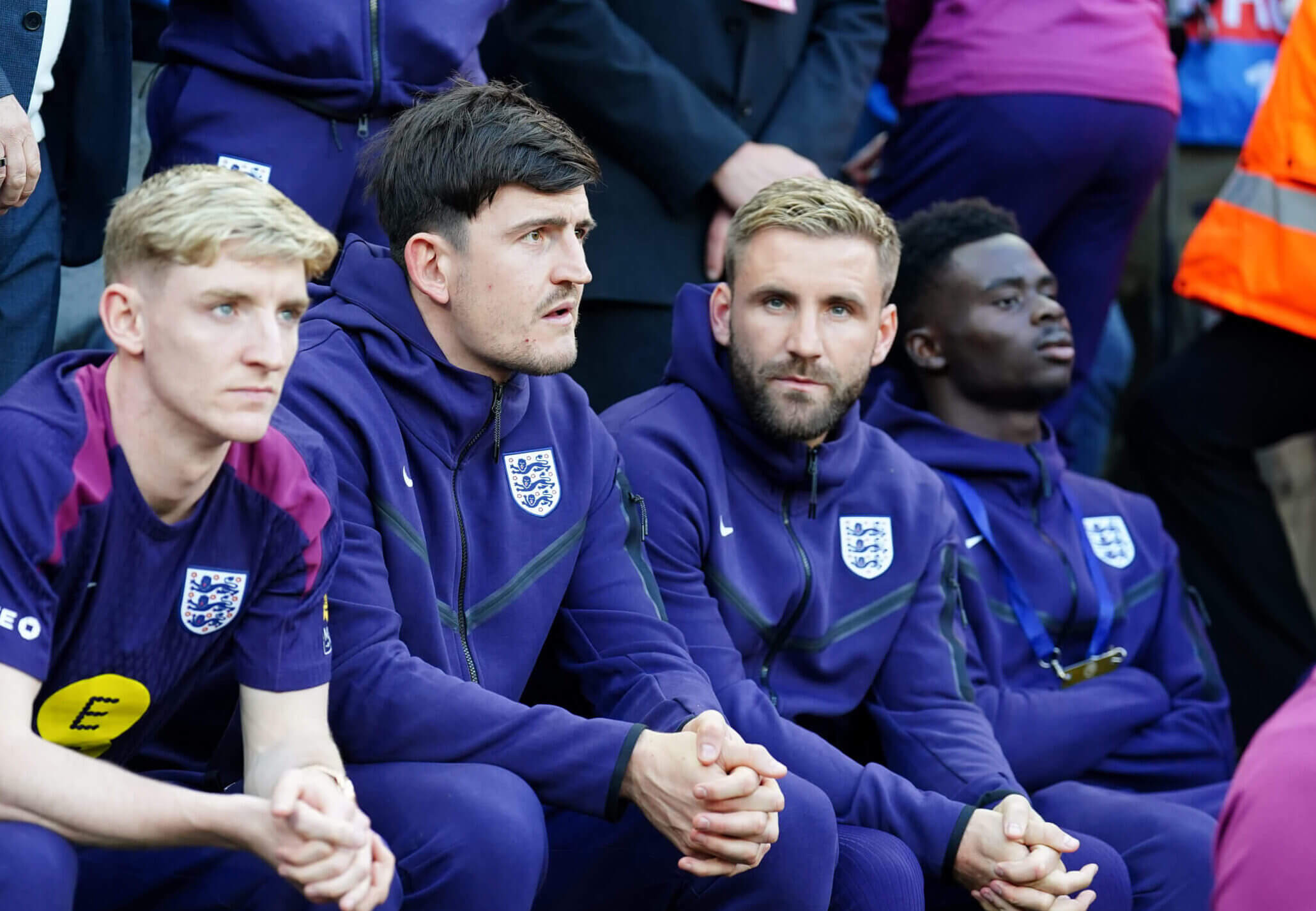 Maguire, Shaw and Dunk train alone before England squad announcement