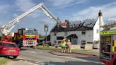 Fire destroys the roof of Lincolnshire Wolds village pub