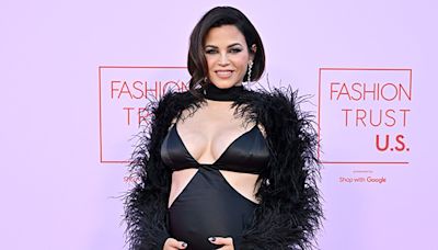 Jenna Dewan, 43, Shows Off Baby Bump in Stylish Black Dress at Fashion Trust Awards