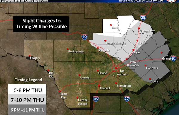 Severe storms bring large hail, tornado warning to Central Texas Thursday: NWS