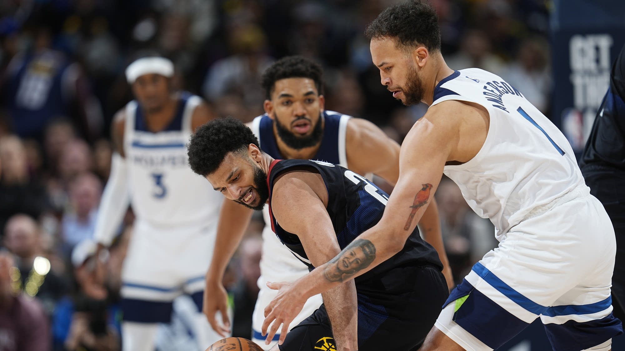 Jamal Murray fined $100,000 for tossing objects onto court during Nuggets' loss to Timberwolves