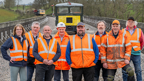 Stanway Viaduct: Heritage railway line reopens after repairs