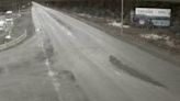 Rocks on Highway 16 halting traffic two kilometres west of Gitsegukla