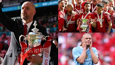 Erik ten Hag comes out fighting - and clutching another trophy! Winners and losers as Man Utd stun Man City in FA Cup final in glorious last stand for beleaguered manager as Erling Haaland & Co. come up short | Goal.com...