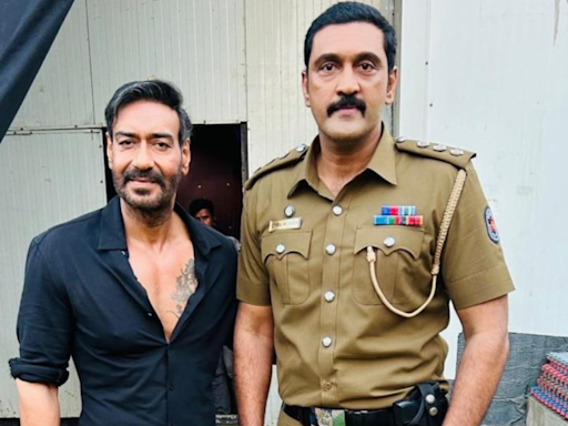 Telugu star Ajay joins Rohit Shetty's cop universe with 'Singham Again'; poses with Ajay Devgan | - Times of India