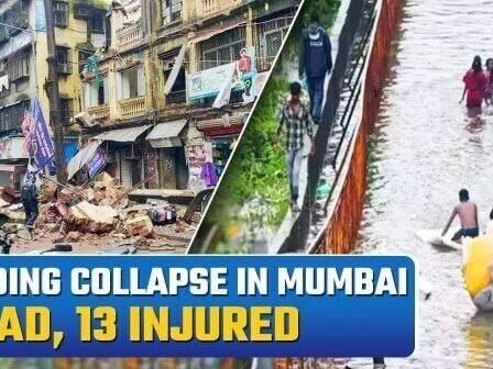 Tragic Mumbai Building Collapse: Woman Dead, 13 Injured After Rubina Manzil Fails During Heavy Rains
