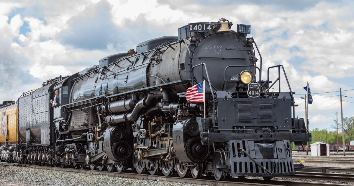 Big Boy locomotive sets off on trip; 6 stops set in Nevada