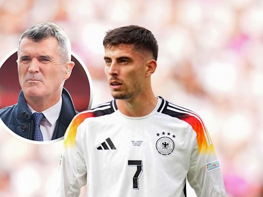 Kai Havertz 'should have done better': Roy Keane criticises the Arsenal striker for his first half for Germany against Spain, with Ian Wright suggesting another striker is needed