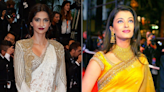 Sonam Kapoor to Aishwarya Rai Bachchan: Most stunning saris showcased at Cannes | The Times of India