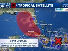 Tracking Invest 97L: DeSantis declares state of emergency in 54 Florida counties