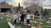 Nebraska and Iowa residents assessing tornado damages