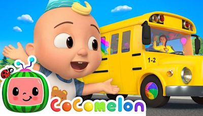 English Nursery Rhymes: Kids Video Song in English 'Wheels on the Birthday Bus'