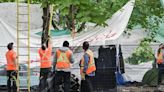Police clear pro-Palestinian encampment in Montreal financial district