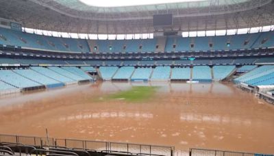 Afectado por las inundaciones, el estadio de Gremio de Porto Alegre fue invadido y saqueado