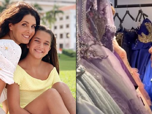 Hija de Eduardo Santamarina y Mayrín Villanueva busca vestido de XV años: publica fotos