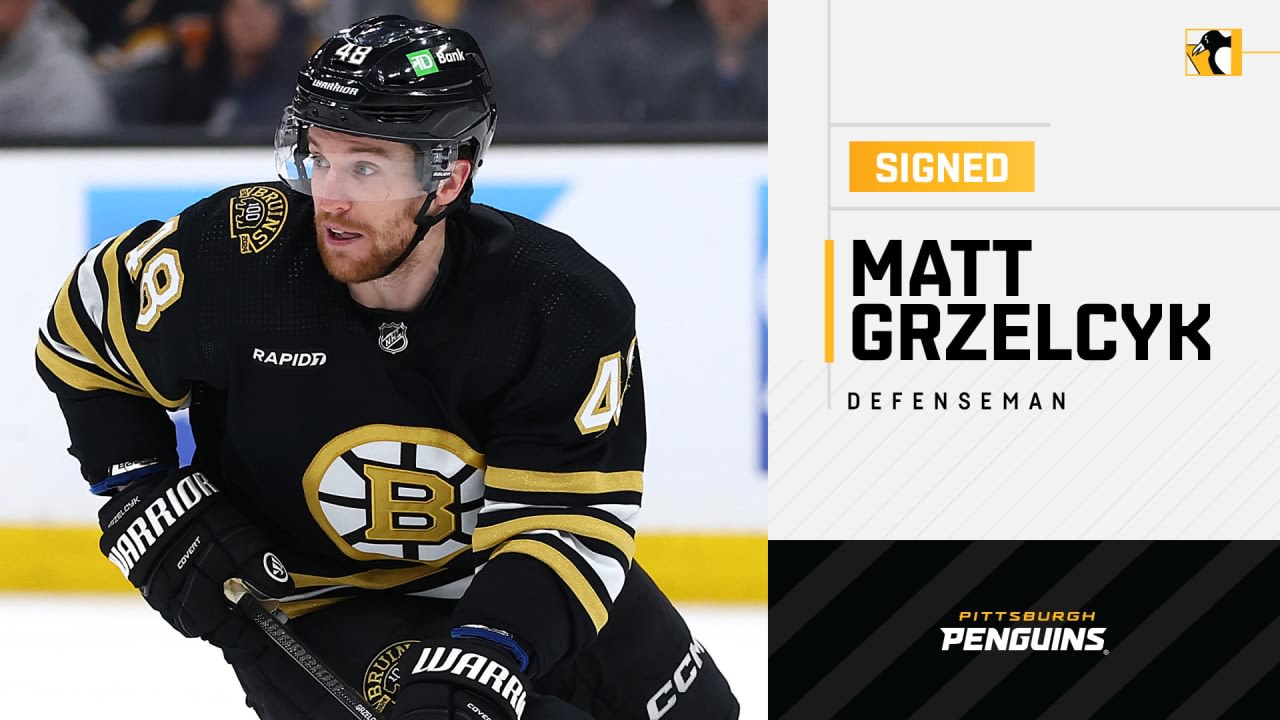 Penguins Sign Defenseman Matt Grzelcyk to a One-Year Contract | Pittsburgh Penguins