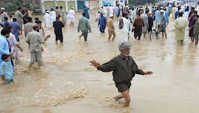 Pakistan’s cultural capital sees record rainfall, flooding streets and affecting life