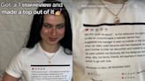 Waitress wears her one-star review as a T-shirt